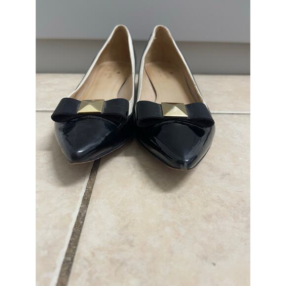 Kate Spade New York Anika pointed-toe heels pumps black patent leather size 7 - Picture 3 of 9
